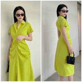 💕ĐẦM SƠMI CUT EO NHÚN THÂN XD 💕GIMI ( Kèm ảnh thật)