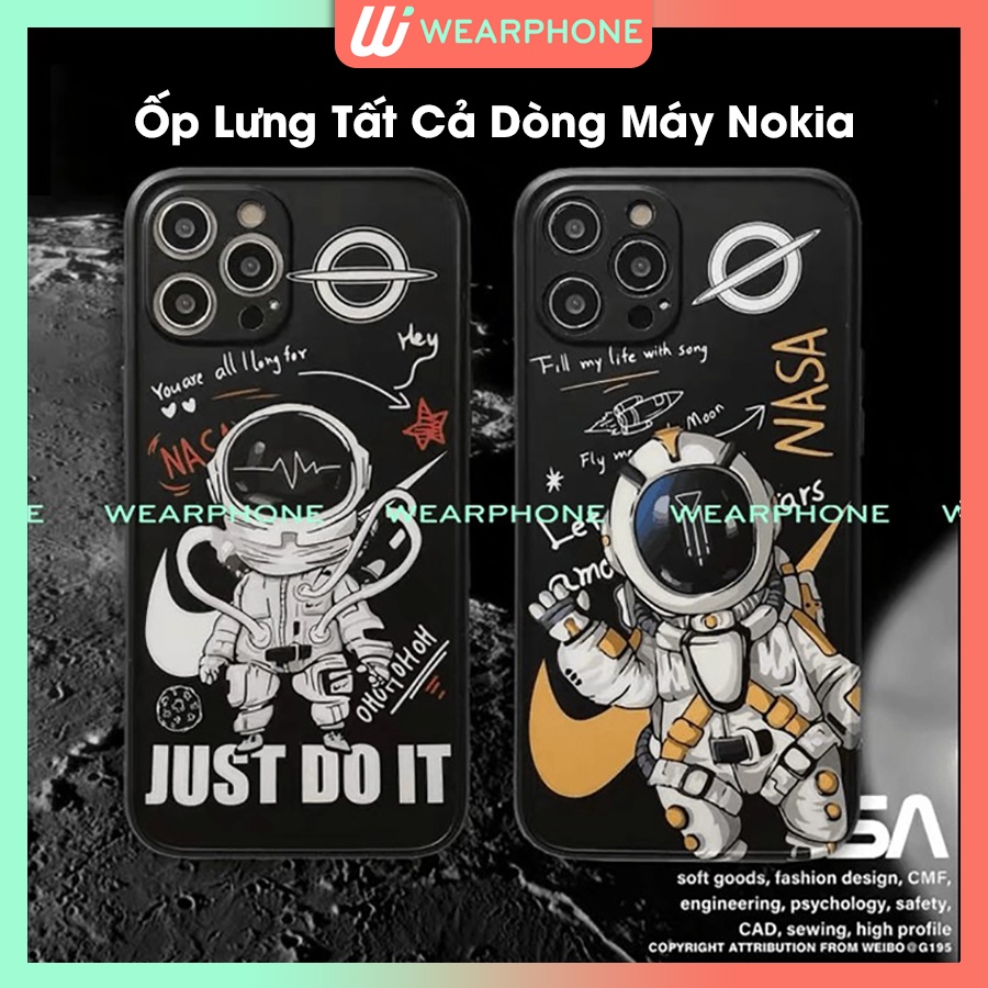 Ốp lưng Nasa Nokia 2.3 2.2 2.4 3.1c a 3.4 5.1 5.4 6.1 7.2 8.1 8.3 9.3 c1 c2 x3 x5 x6 x7 plus Dẻo Đen Wearphone