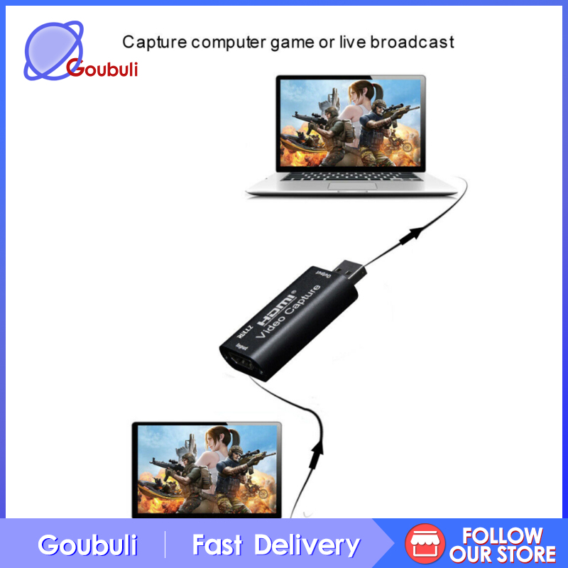 [Goubuli]Portable   to USB Video Capture Card HD Game / Video Live Streaming New