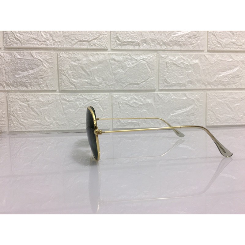 Kính mát Nam RayBan tròng cường lực tặng bao đựng kính ( Tròng xanh-Gọng vàng) | BigBuy360 - bigbuy360.vn