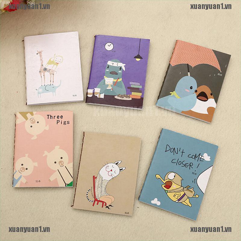 1 [XUANYUAN1] Sổ Tay Mini Bỏ Túi In Hình Hoạt Hình Dễ Thương