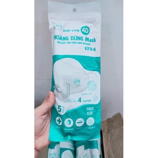 10 chiếc khẩu trang 4D KF94 cho bé