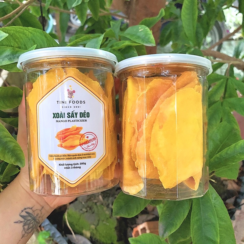 Xoài Sấy Dẻo Loại 1 - Hàng Chuẩn VSATTP (Lon 300g)