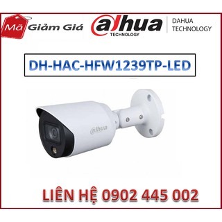 Camera HD CVI 2Mpx DH-HAC-HFW1239TP-LED Full-color Starlight- Chính Hãng