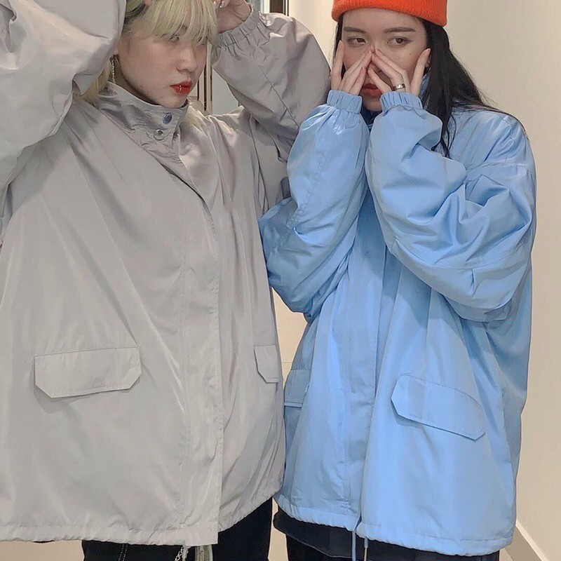 Áo khoác Gió 2 lớp tay bồng form thụng, Áo khoát dù Ulzzang Unisex chống nắng gió | BigBuy360 - bigbuy360.vn