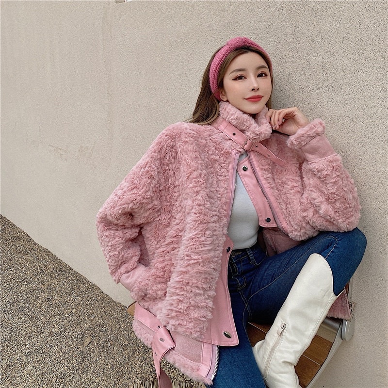 𝐎𝐑𝐃𝐄𝐑. Áo Khoác Lông Sợi Dài Hoang Dã Sexy