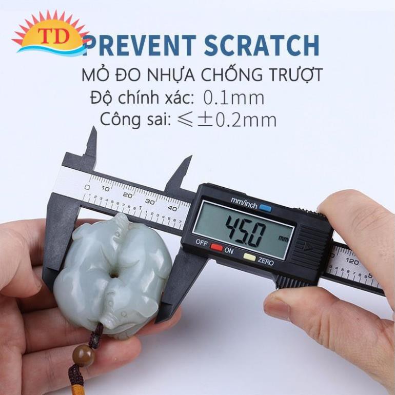 Thước kỹ thuật số đo được 15cm, Thước Đo Điện Tử Màn Hình Kĩ Thuật Số Digital Caliper 15cm