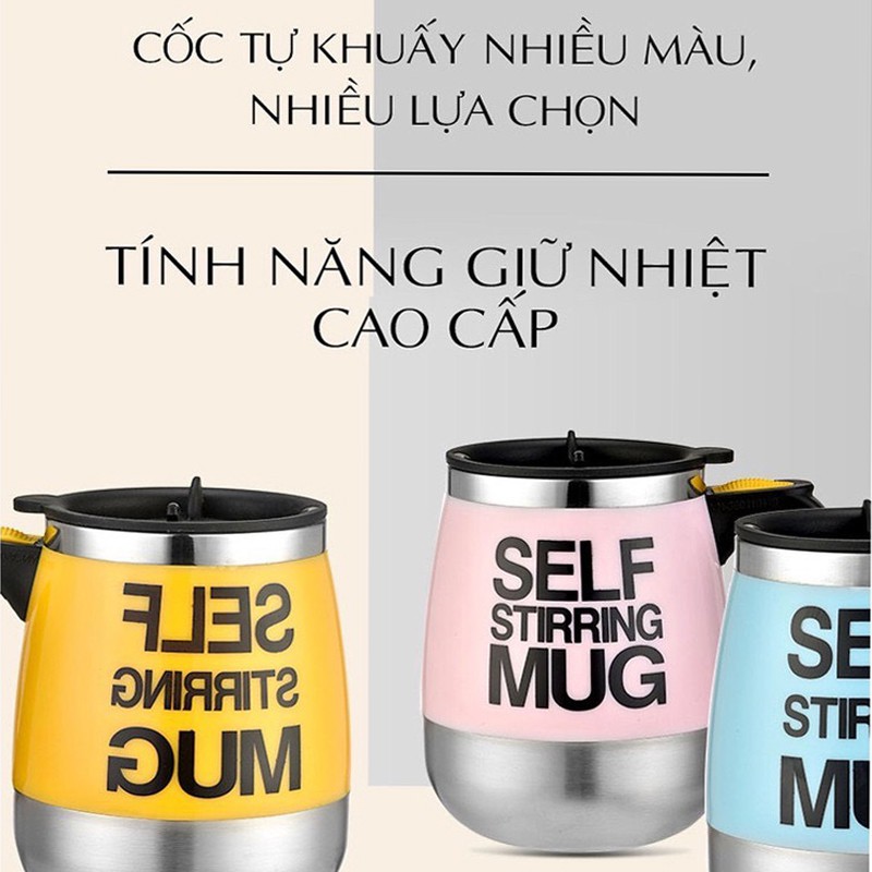 [Loại Chính Hãng] Cốc Tự Khuấy Cốc Pha Cafe Tự Động Tiện Ích Đến Mọi Gia Đình