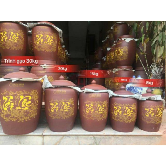 Hũ gạo tài lộc, chum sành ngâm rượu  chuẩn Bát Tràng