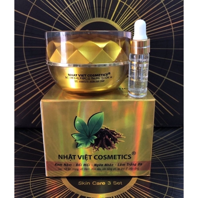 KEM NHẬT VIỆT TRÀ XANH TINH CHẤT SERUM NÁM NGỪA NHĂN LÀM TRẮNG DA