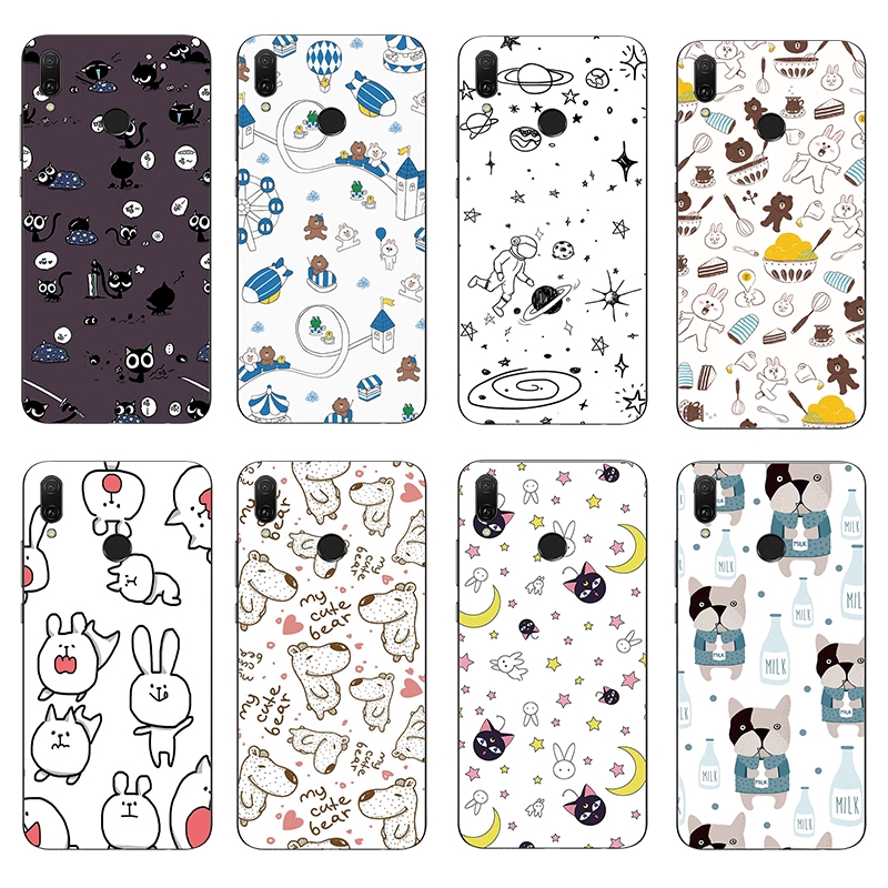 Ốp lưng điện thoại hình hoạt hình dành cho Huawei Honor Play /10 Lite / Mate10 Lite /Nova 2i