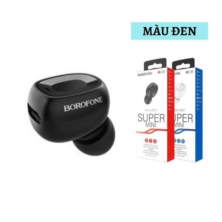 Tai Nghe Bluetooth Mini⚡️BOROFONE BC28 ✔Âm Chất ✔Pin Khủng ✔Nghe Gọi 5 Tiếng [BẢO HÀNH ĐỔI MỚI] - HunaStore