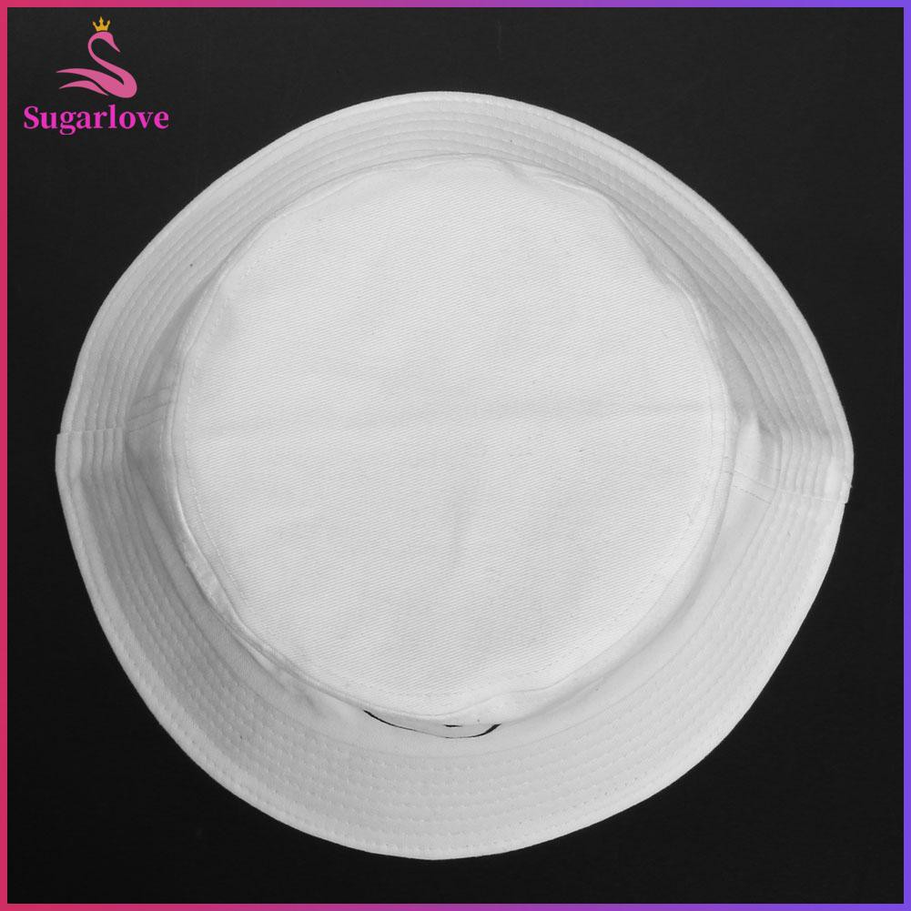 Beautiful※Smile Face Embroidery Bucket Hat Fishing Sunscreen Bucket Hat