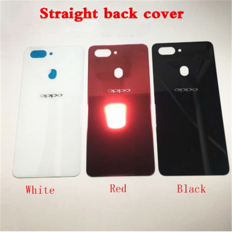 Ốp Điện Thoại Mặt Kính Viền Cong / Thẳng Bảo Vệ Pin Cho OPPO R15