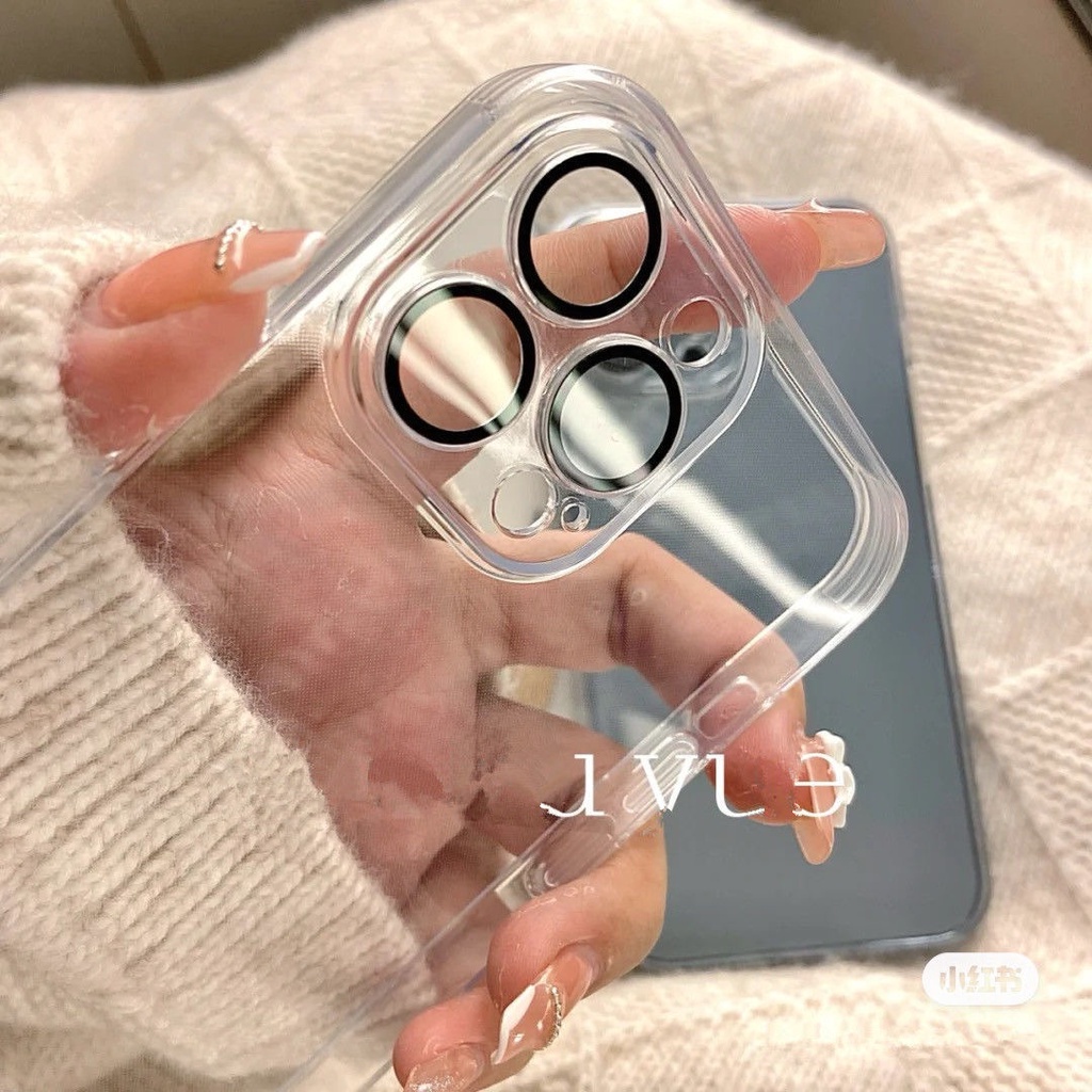 Ốp lưng trong suốt không ố vàng bảo vệ camera lưng mika cứng viền dẻo Cho for Iphone 14 Pro Max 13 12 11 Pro Max