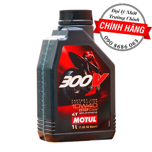 Nhớt Motul 300V Factory Line 10W40 chính hãng 100ML,200ML,300ML, 400ML, 500ML