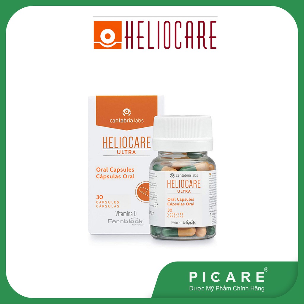 Viên uống chống nắng Heliocare Ultra Oral Capsules 30 viên [ Mẫu mới ]