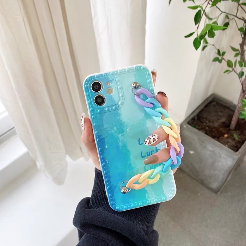 ỐP LOANG XANH KÈM XÍCH 7 MÀU CẠNH VUÔNG | BigBuy360 - bigbuy360.vn