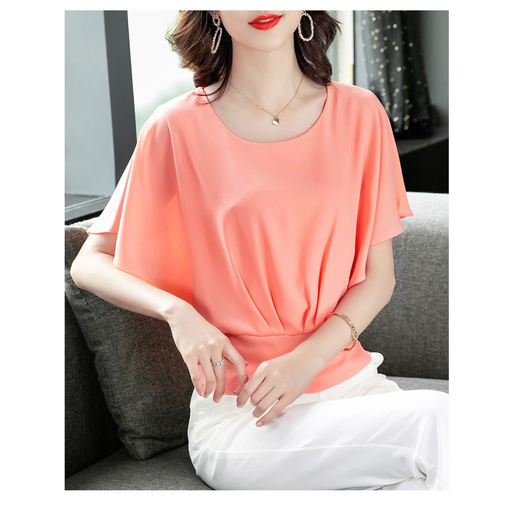 Áo voan tay cánh dơi thanh lịch  L12-221