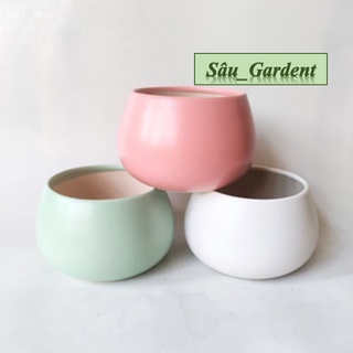 Chậu sứ Hạt dẻ (Gốm sứ Bát Tràng)