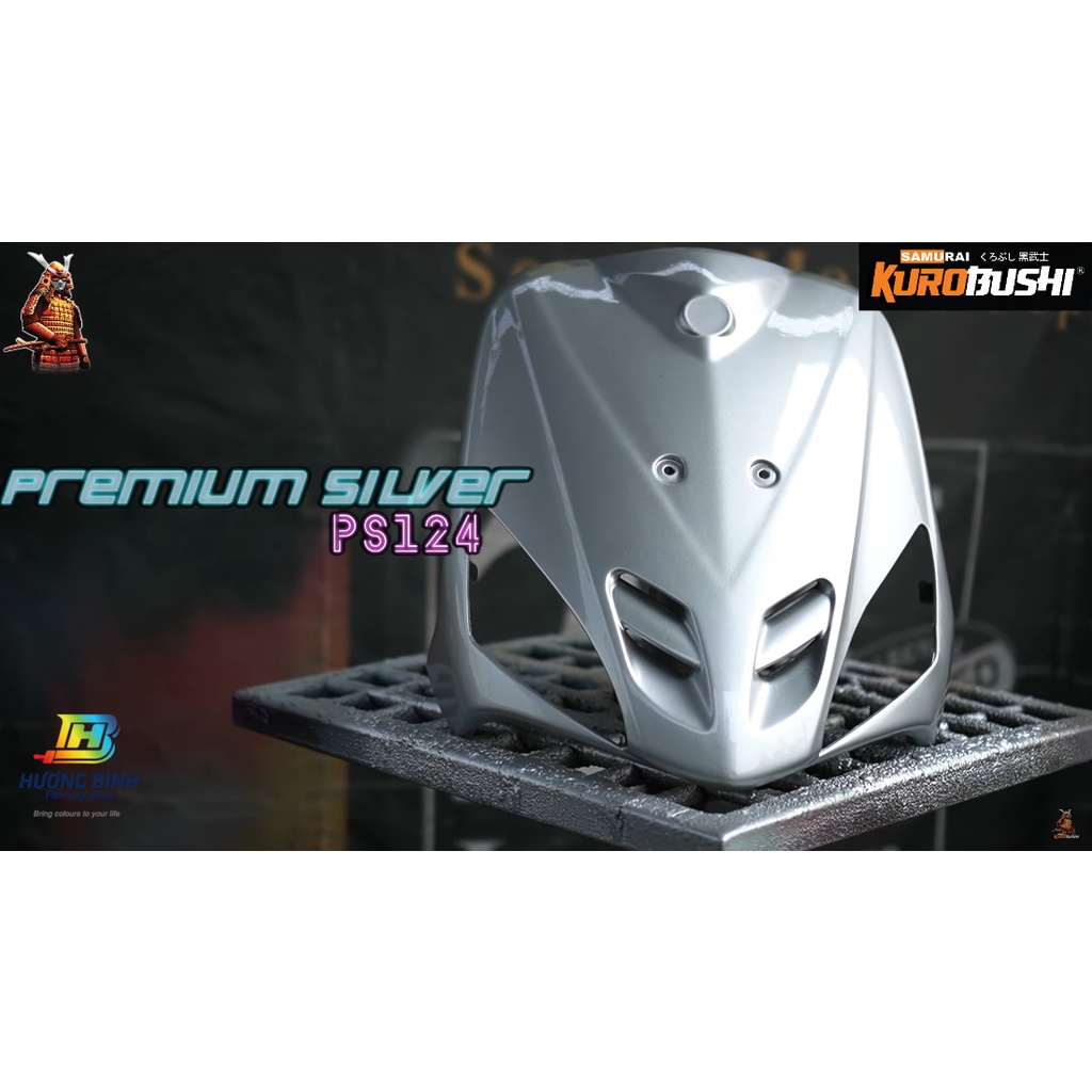 Sơn xịt SAMURAI màu Bạc Cao Cấp - PS124