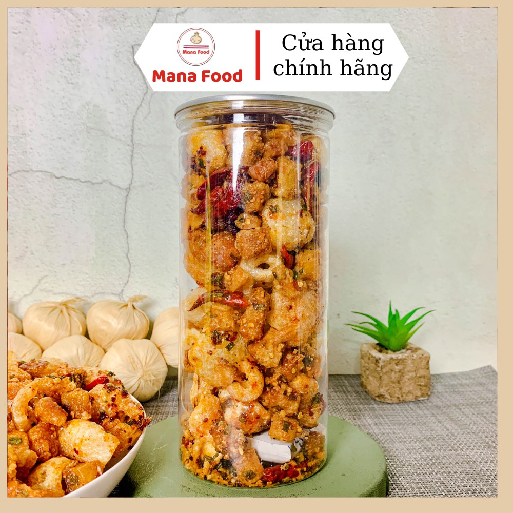 250G Da Heo Tóp Mỡ Mana Food | Da heo cay mặn béo giòn