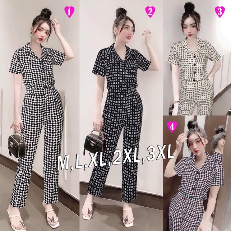 Đồ Bộ Nữ Cao Cấp 🌸RẺ NHẤT🌸 Set nguyên bộ áo tay ngắn quần dài họa zizac