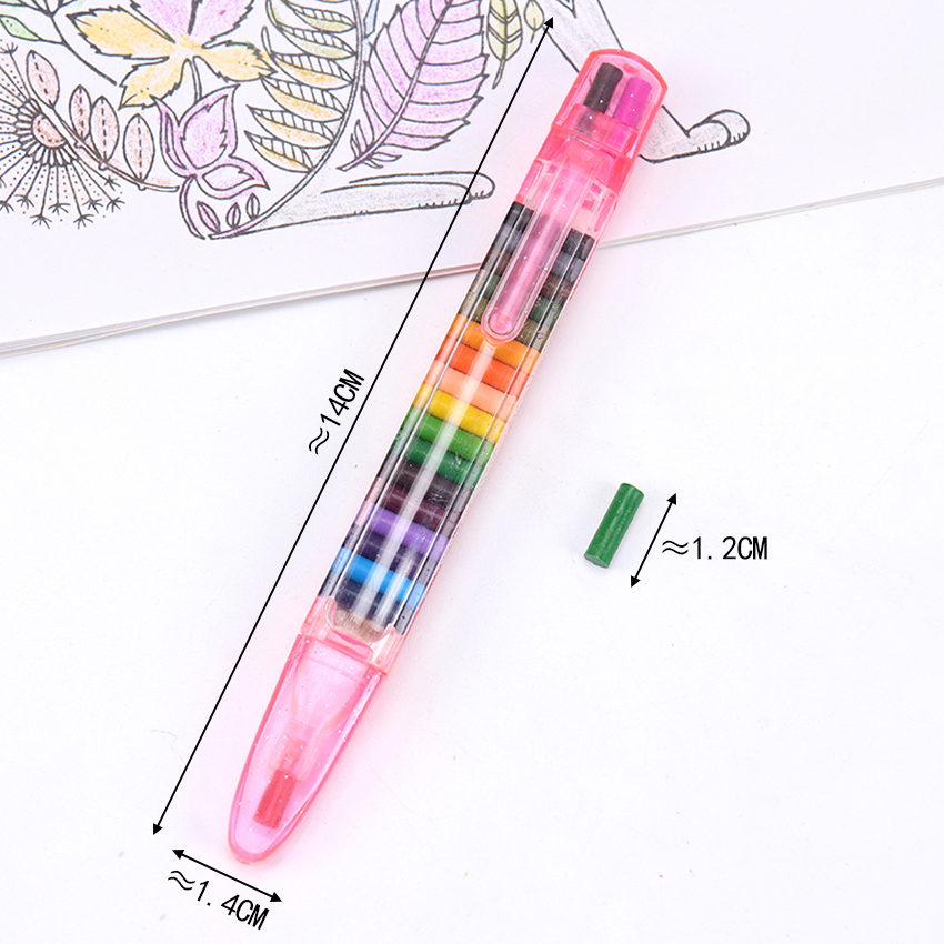 Bút chì màu 20 màu sáp đáng yêu sử dụng tiện lợi cho bé