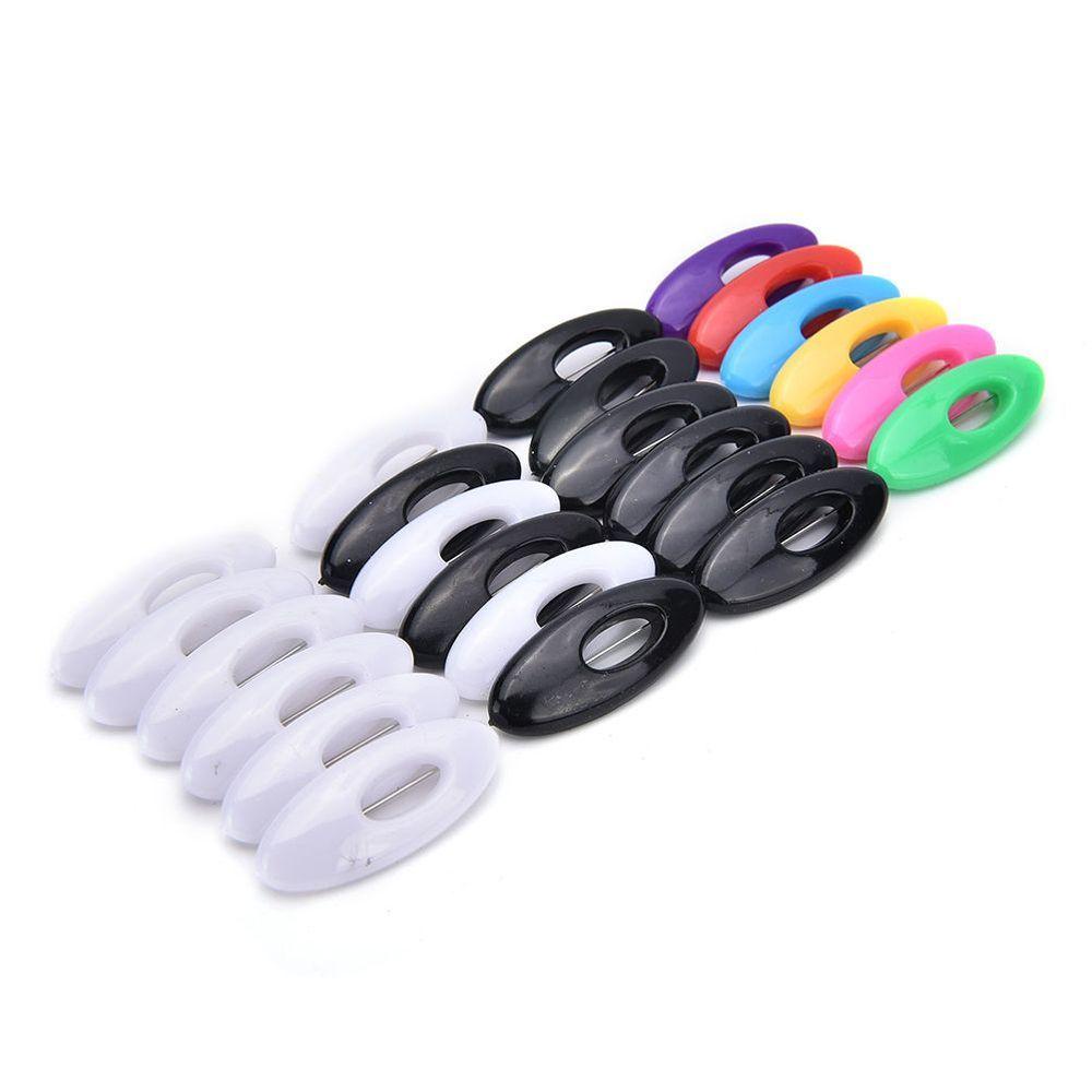 Set 6 Kẹp Nhựa Hình Oval Cố Định Khăn Choàng An Toàn Cho Bé