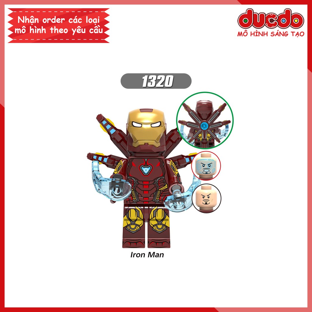 Minifigures các nhân vật End Game Iron Man - Đồ chơi Lắp ghép Xếp hình Mô hình Mini EndGame XINH X0265