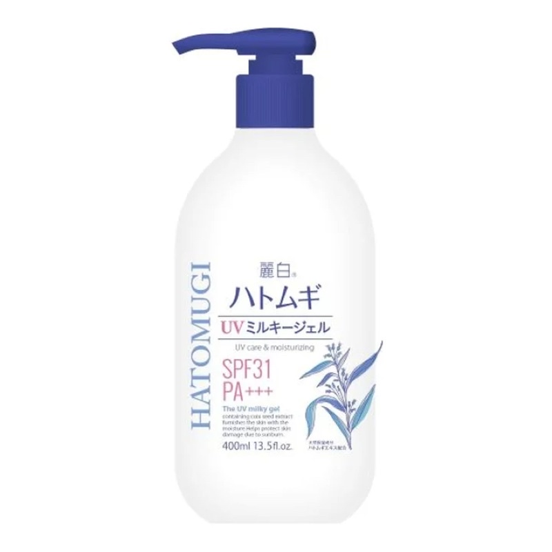 Kem Chống Nắng HATOMUGI Ý Dĩ Không Màu SPF 31+(400ml) - SAKUKO