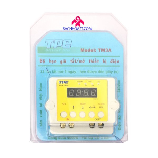 Công tắc hẹn giờ tắt bật thiết bị điện TM3A