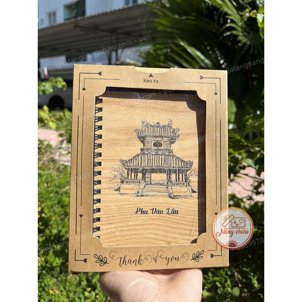 Sổ tay quà lưu niệm các di tích, danh lam thắng cảnh ở Huế, Chùa Thiên Mụ, Ngọ Môn, Phu văn lâu, cổng trường quốc học