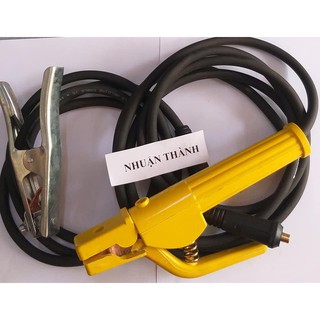 Bộ dây hàn 3 mét kềm hàn 500A + kìm mass 2 mét (dây Hàn quốc phi 16mm, 100% nguyên chất đồng)