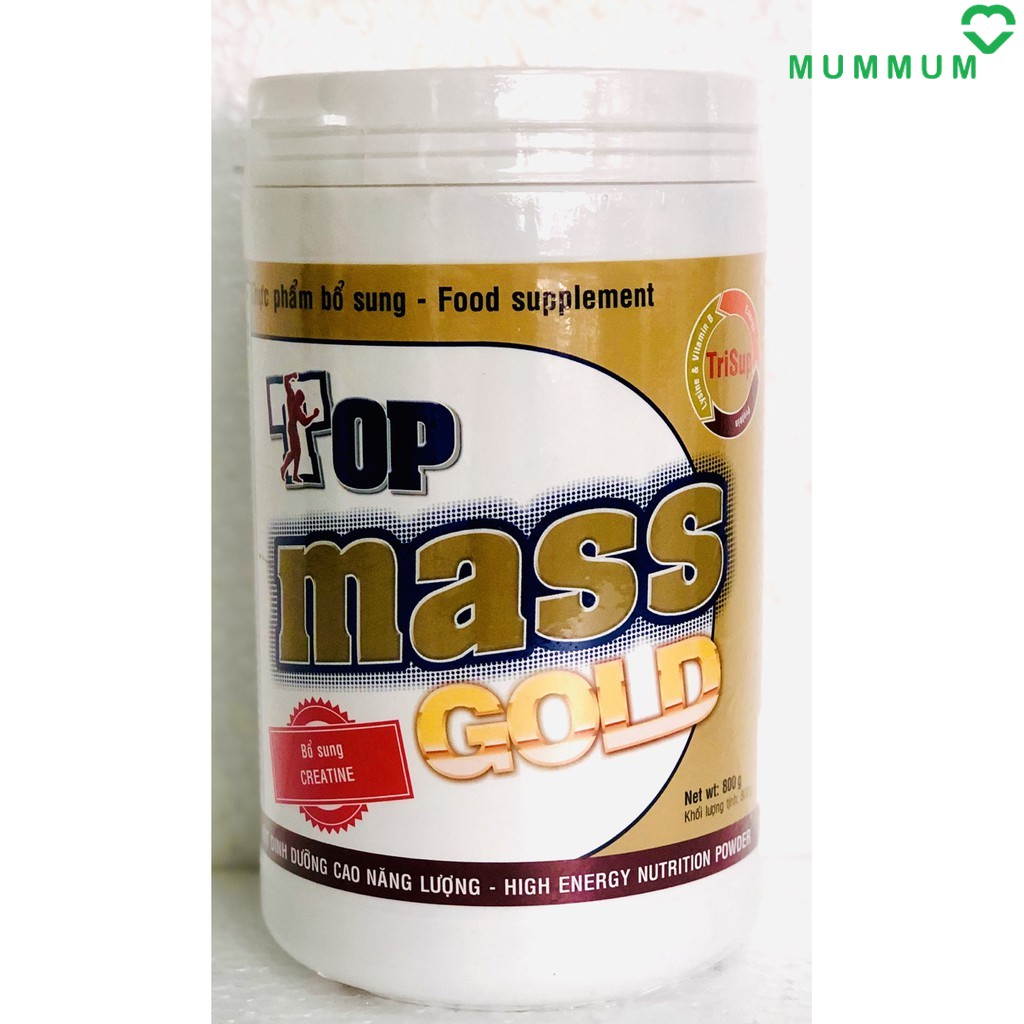 Sữa bột Top Mass Gold vị chocolate 800g tăng cân