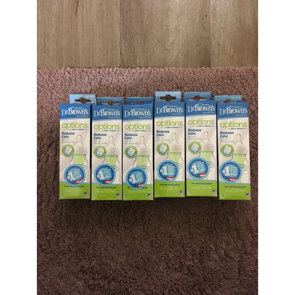 Bình sữa Dr Brown Options cổ hẹp 60ml, 120ml, 250ml