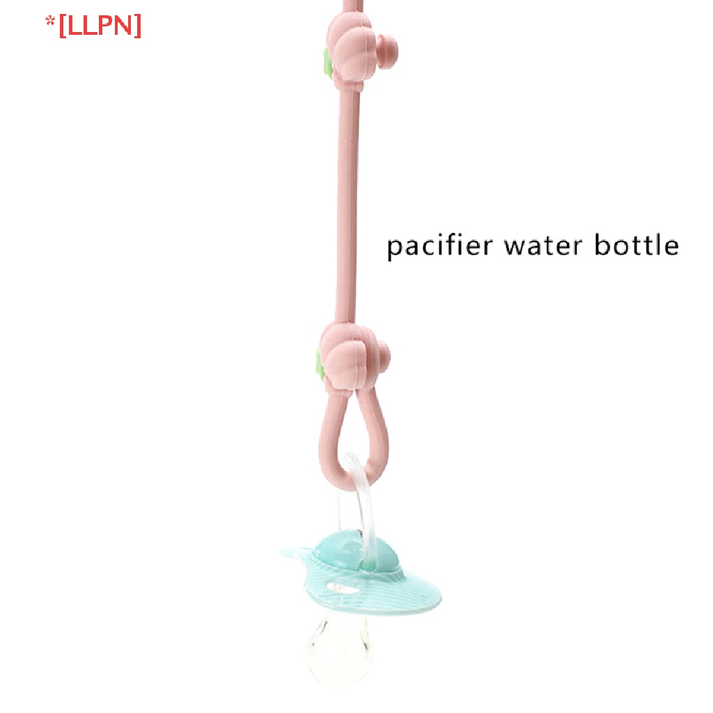 Dây Đeo Bình Sữa / Núm Vú Giả Bằng Silicon Mềm Chống Rơi Chống Thất Lạc Có Thể Điều Chỉnh Cho Bé