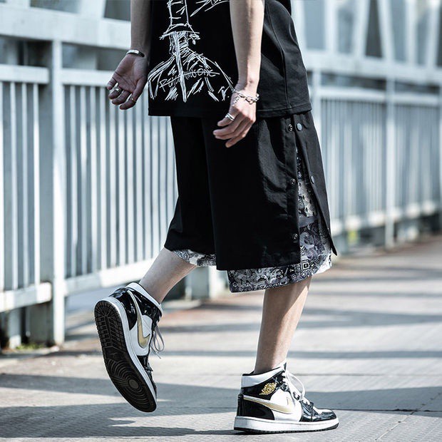 Quần ngắn ống rộng Phong Cách Hàn Quốc Dành Cho Nam