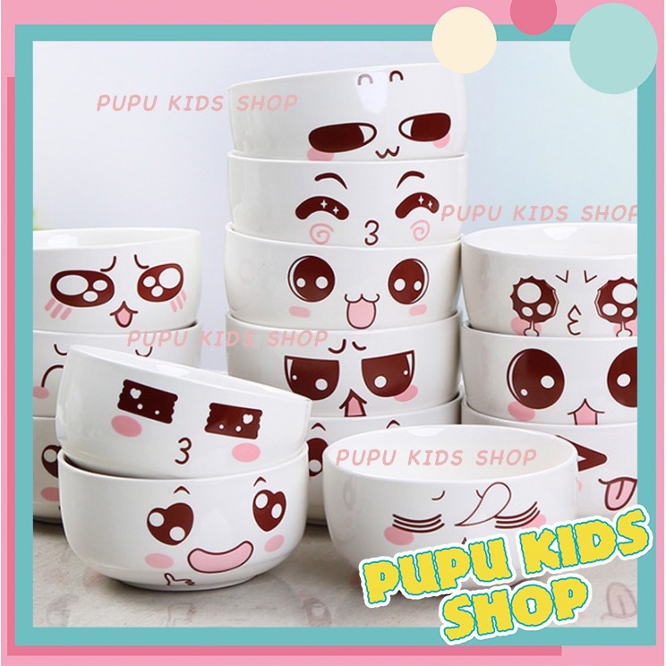 BÁT ĂN DẶM, BÁT GỐM SỨ HÌNH MẶT CƯỜI DỄ THƯƠNG | BigBuy360 - bigbuy360.vn