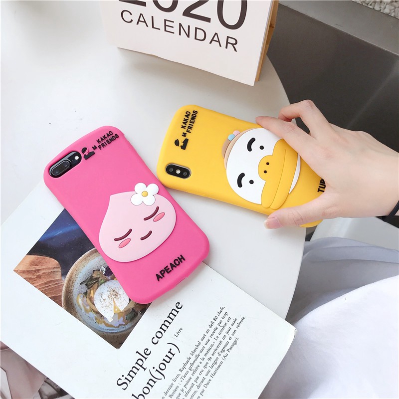 Ốp điện thoại silicon họa tiết in chữ KAKAO Friends 3D dành cho iphone 11 pro max xr x xs max 7 8 6 6 S Plus | BigBuy360 - bigbuy360.vn