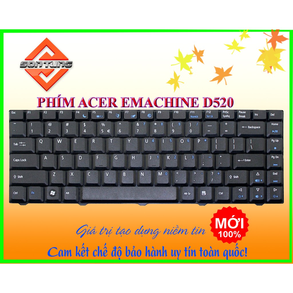 Bàn Phím Acer eMachines D520 D720 E520 E720