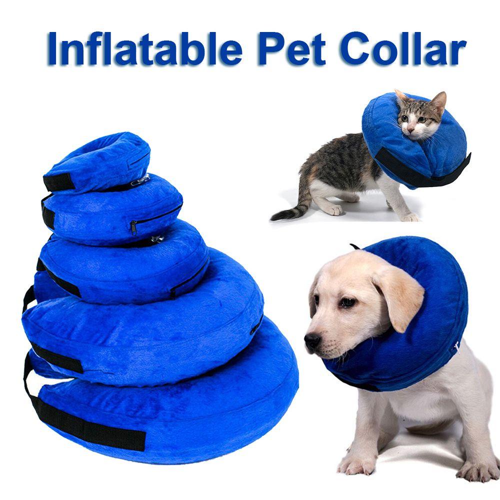 Vòng Cổ Bơm Hơi Mềm Mại Bảo Vệ Chấn Thương Cho Thú Cưng