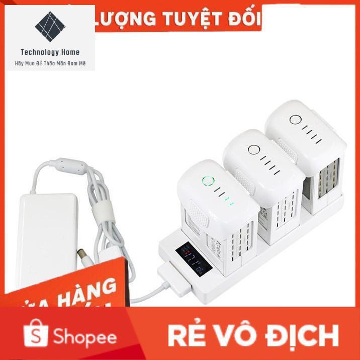 Hub sạc 3 pin cho phantom4/adv/pro (có màn hiển thị LCD)