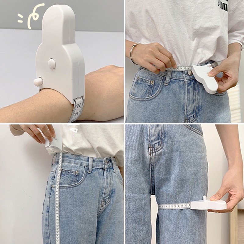 Thước Đo Mềm Đa Năng 1.5M Có Nút Bấm Sáng Tạo