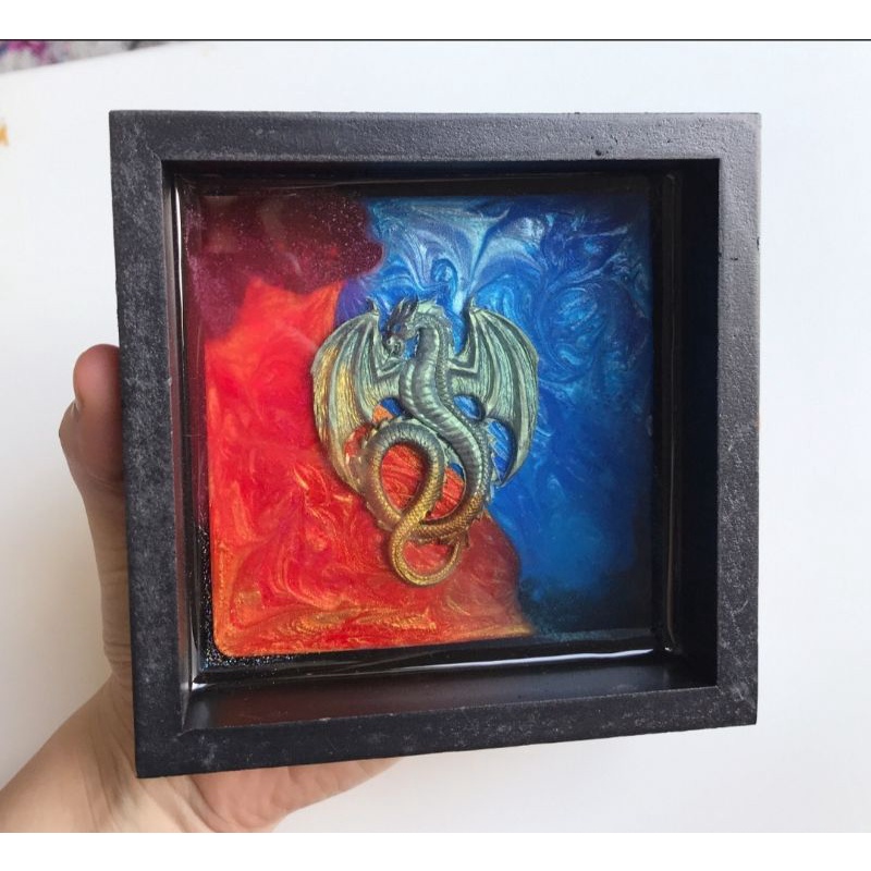 Khuôn Silicon Hình Rồng Dragon dùng trong thủ công Resin, Jesmonite, đất sét, xi măng, thạch cao....