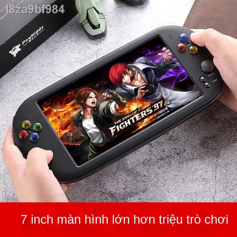 (Date mới)◑⊙❃Máy chơi game PSP cầm tay màn hình lớn 7 inch hoài cổ GBA Pokemon câu đố trẻ em FC arcade có thể sạc được