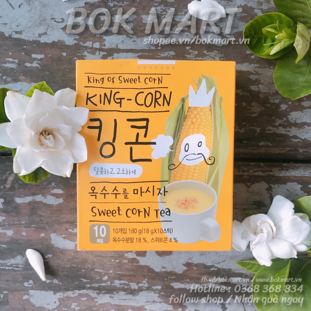 TRÀ NGÔ CÔ ĐẶC KING CORN HÀN QUỐC 180G