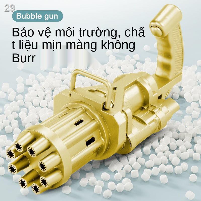 net nổ người nổi tiếng mô hình giống máy bắn bong bóng Gatling 8 lỗ thổi mùa hè tạo tự động đồ chơi trẻ em