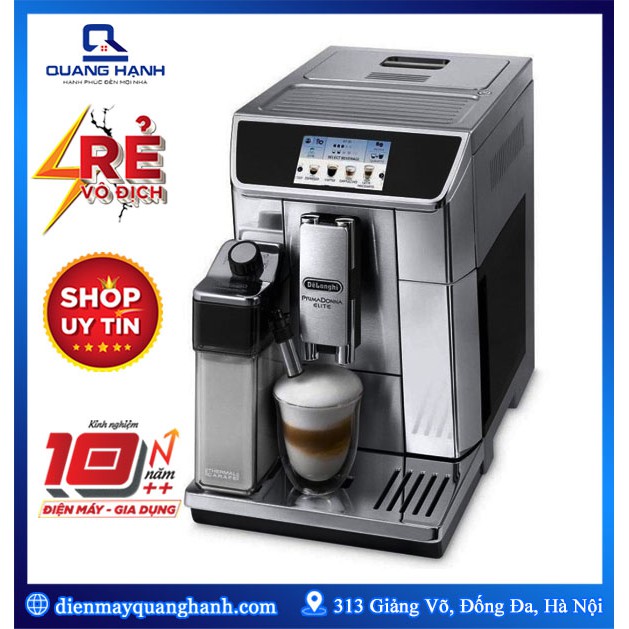 [Mã SKAMA07 giảm 8% đơn 250k]Máy pha cà phê tự động Delonghi ECAM650.75.MS [Hàng chính hãng]