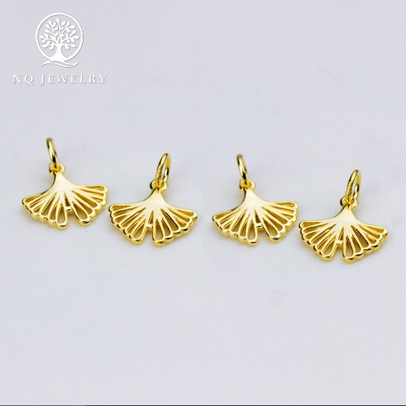 Charm bạc đuôi cá mạ vàng - NQ Jewelry